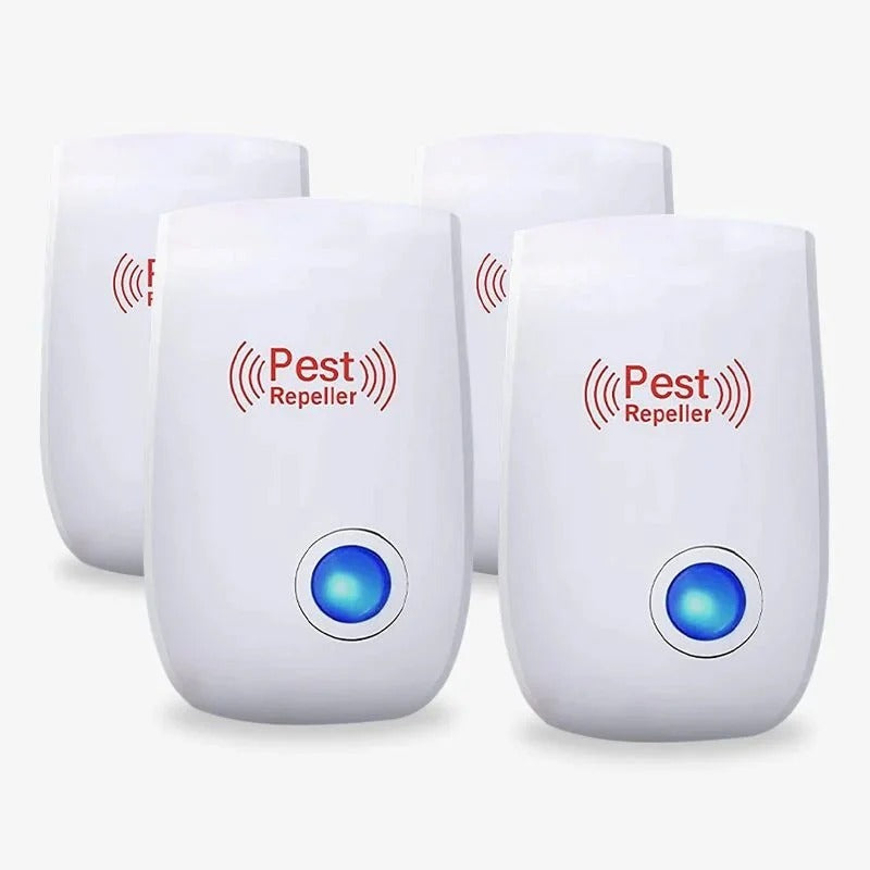 Ultrasonic Pest Repeller for Indoor Use - Easy Single Button Operation, Effective Home Pest Control