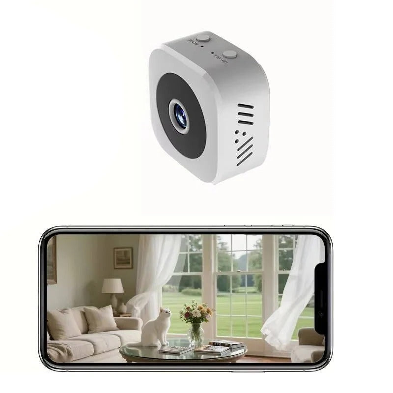 Mini 4K Wi-Fi Indoor Security Camera | Night Vision, Motion Alerts & Smart Monitoring