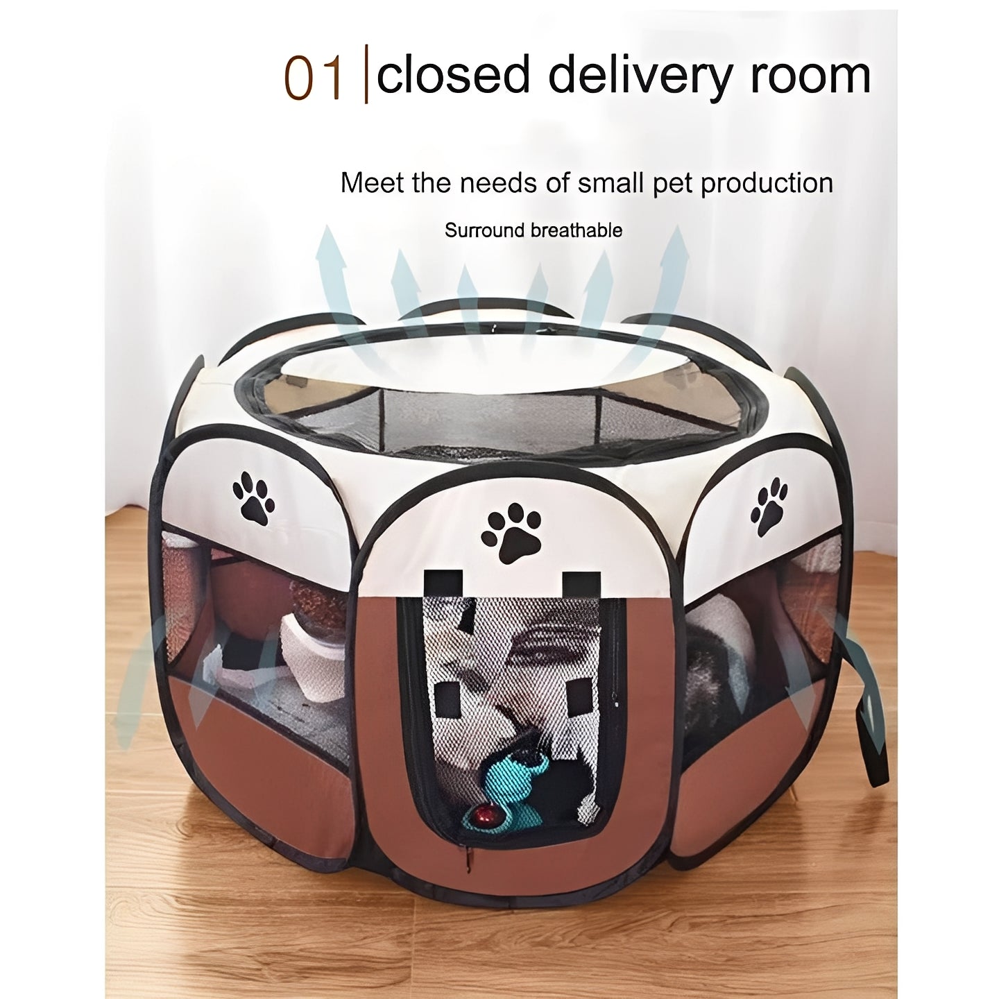 Cozy Indoor/Outdoor Pet Tent for Cats & Small Dogs - Portable, Waterproof, and Easy to Assemble