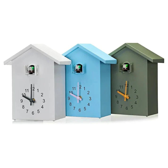 Elegant Bird Accent Wall Clock with Adjustable Sound – Decorative Timepiece for Home Decor
