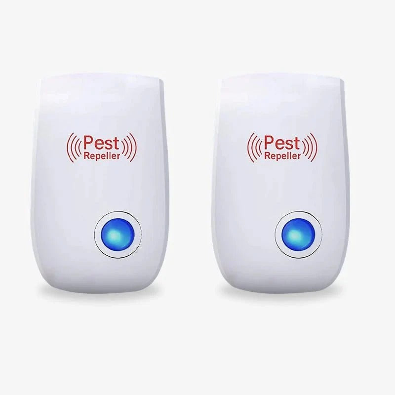 Ultrasonic Pest Repeller for Indoor Use - Easy Single Button Operation, Effective Home Pest Control