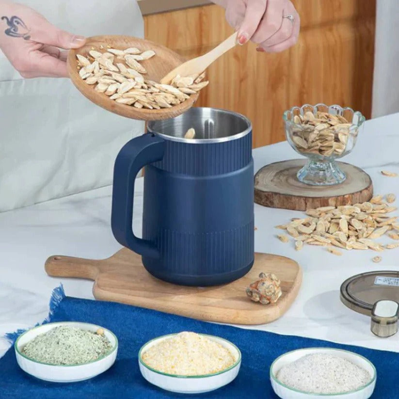 Compact Electric Grain Mill - Fresh Flour & Cereal Grinder for Home Use