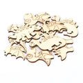 20-Piece Wooden Dinosaur Craft Slices Set for Scrapbooking & DIY Projects - Perfect for Kids' Crafts and Creative Fun