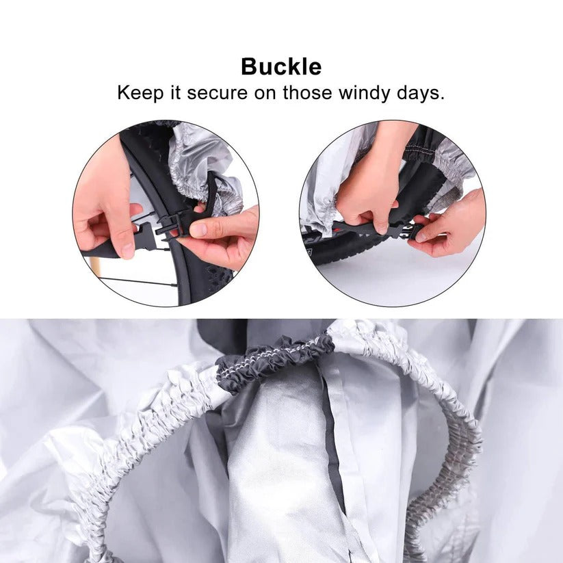 Premium Waterproof Electric Bike Cover with PU Coating & Lock Opening – Durable Outdoor Protection for E-Bikes
