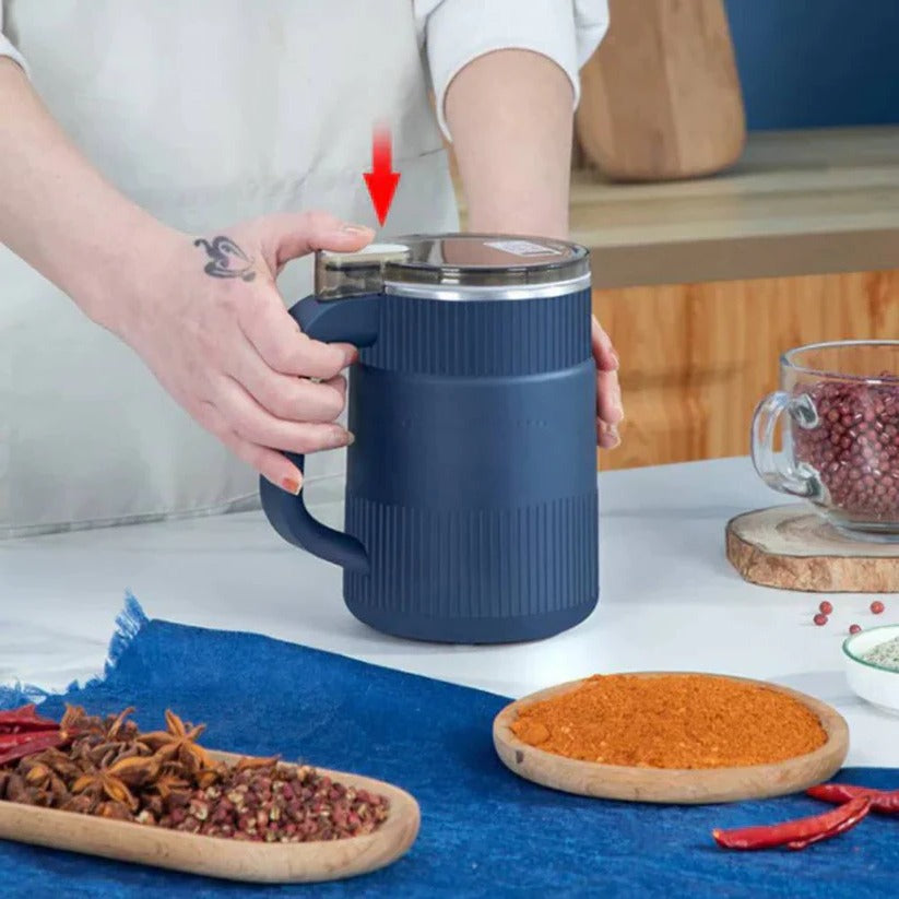 Compact Electric Grain Mill - Fresh Flour & Cereal Grinder for Home Use