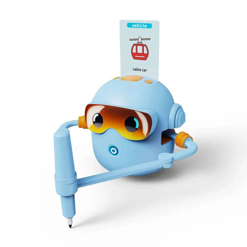 Kids Voice-Guided Drawing Robot - 100 Art Cards & Markers Included | Interactive Creative Learning Toy