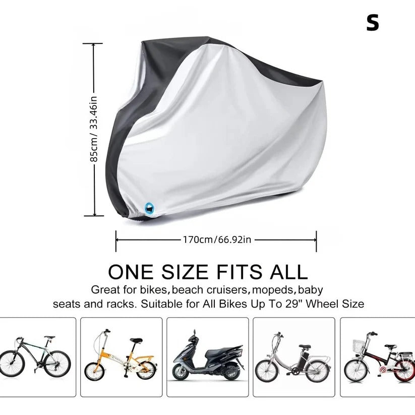Premium Waterproof Electric Bike Cover with PU Coating & Lock Opening – Durable Outdoor Protection for E-Bikes