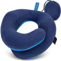Adjustable Travel Neck Pillow - Reversible Microfleece Cover for Ultimate Comfort