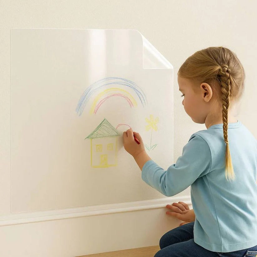Self-Adhesive Washable Wall Protection Film - Ideal for Kitchen & Nursery - Durable, Easy to Install, and Removable