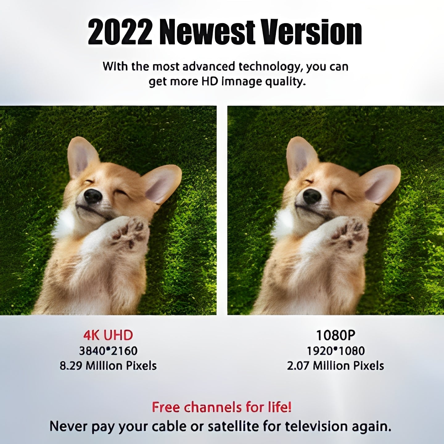 High-Performance Digital TV Antenna for Superior Over-the-Air Broadcast Reception - HD Signal Booster, Easy Setup, Indoor/Outdoor Use