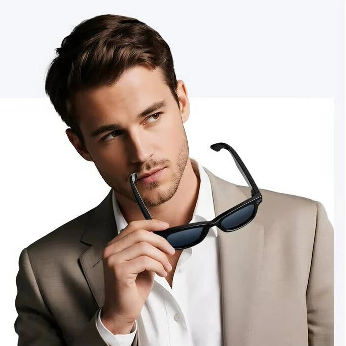 Smart Glasses with Integrated Video Camera & Bluetooth Audio - Stylish Wearable Tech for Hands-Free Recording & Streaming