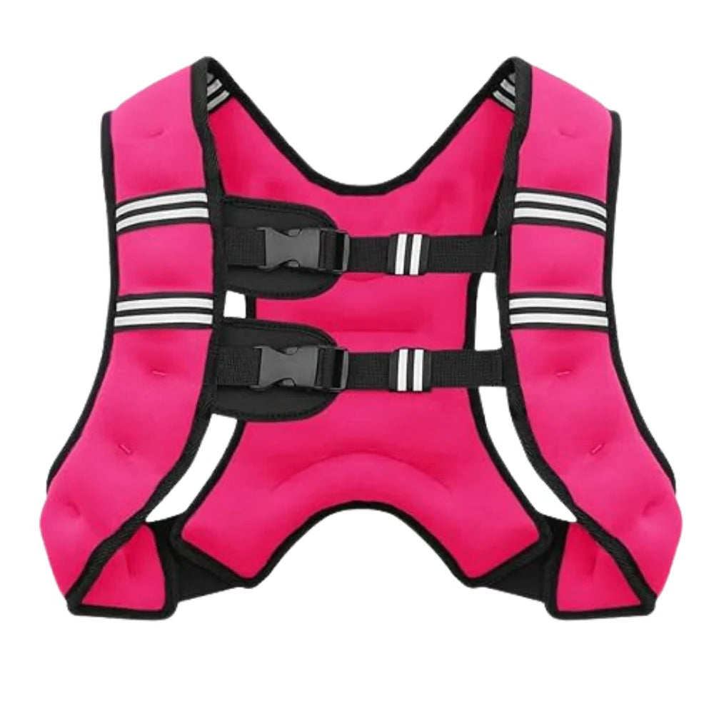 Adjustable Weighted Training Vest for Running - Breathable Channels & Reflective Stripes for Enhanced Comfort & Safety