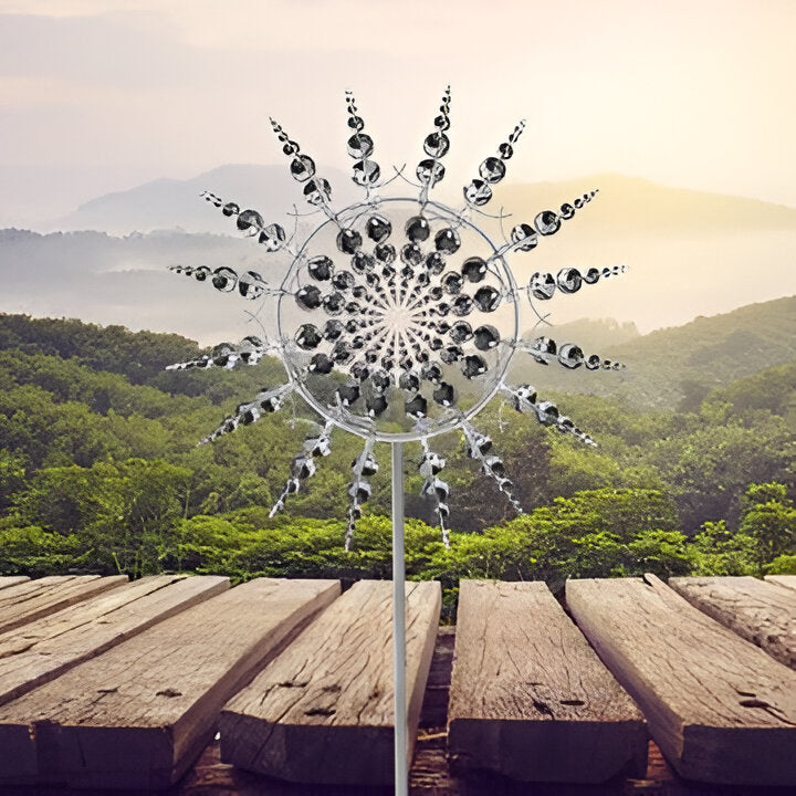Anti-Rust Kinetic Metal Windmill Spinner - Magical Outdoor Garden Decor