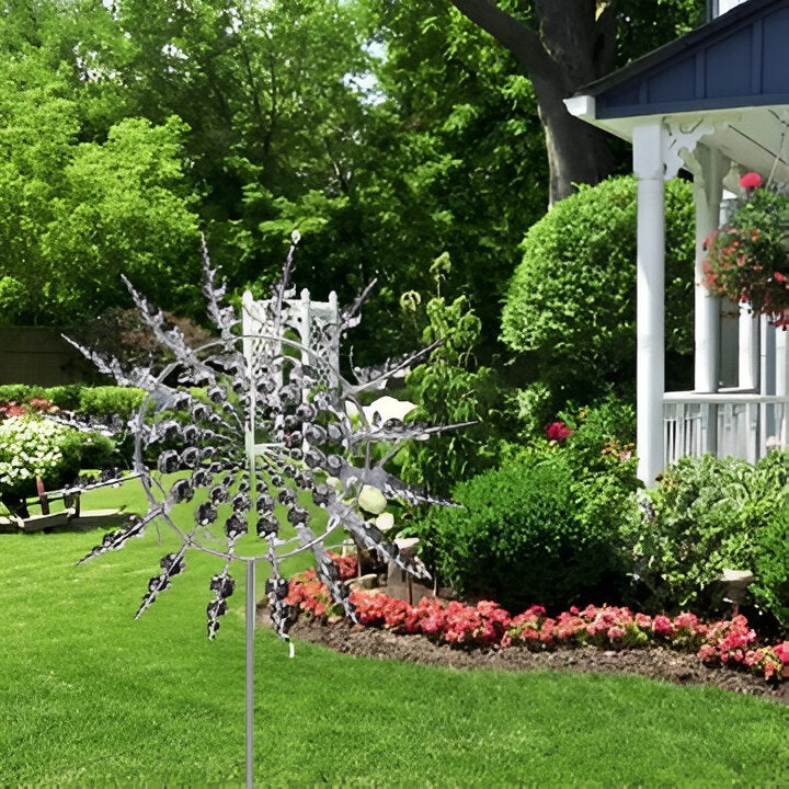 Anti-Rust Kinetic Metal Windmill Spinner - Magical Outdoor Garden Decor