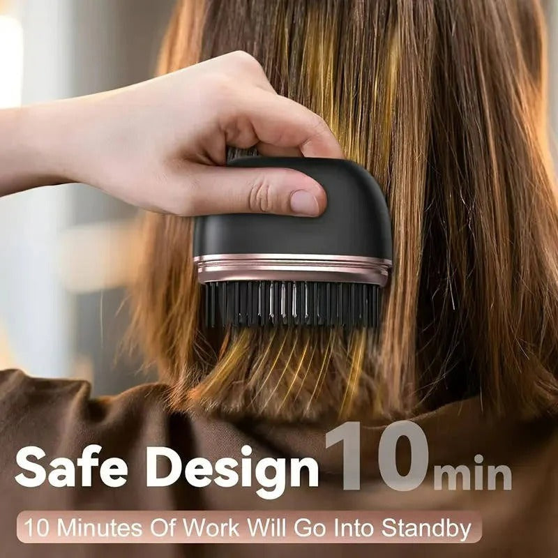 Portable Cordless Heated Straightening Comb - USB Rechargeable Hair Styling Tool for Effortless Smoothness