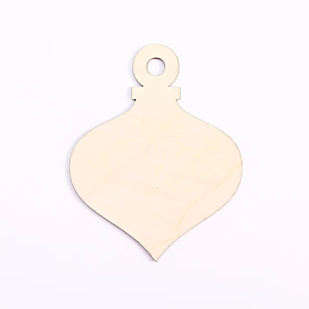 10-Piece Set of Unfinished Wooden Ornament Blanks for DIY Crafts - Perfect for Customization and Personalization