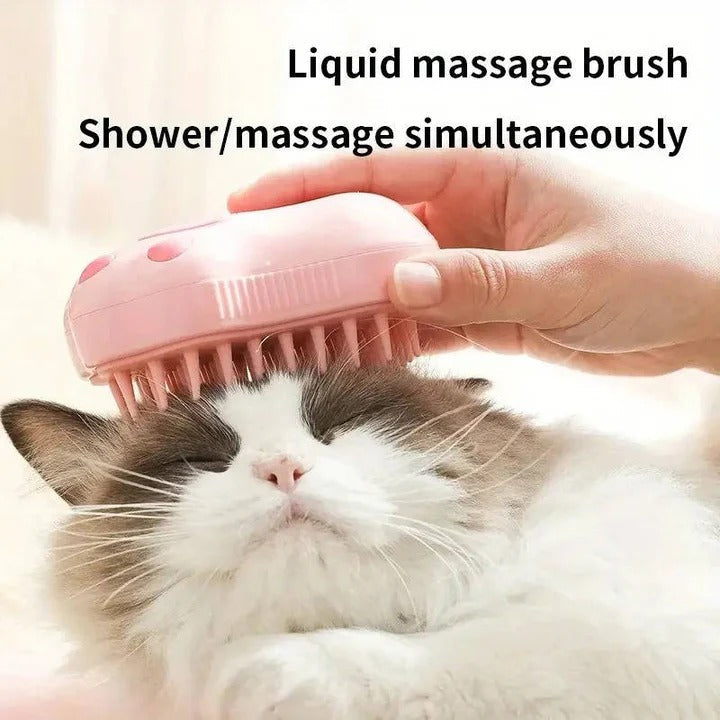 Steam Pet Grooming Brush for Dogs - Professional Quality, Effortless De-Shedding & Cleaning Tool for All Dog Breeds