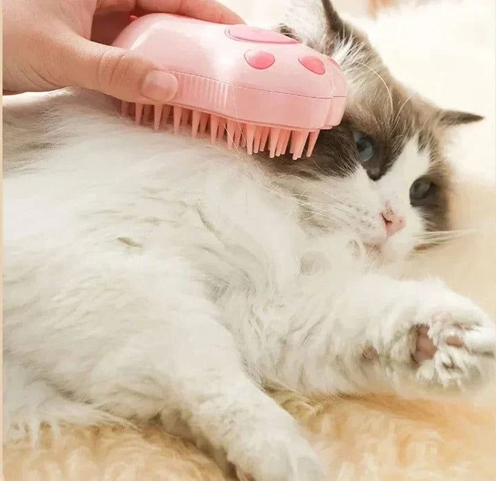 Steam Pet Grooming Brush for Dogs - Professional Quality, Effortless De-Shedding & Cleaning Tool for All Dog Breeds