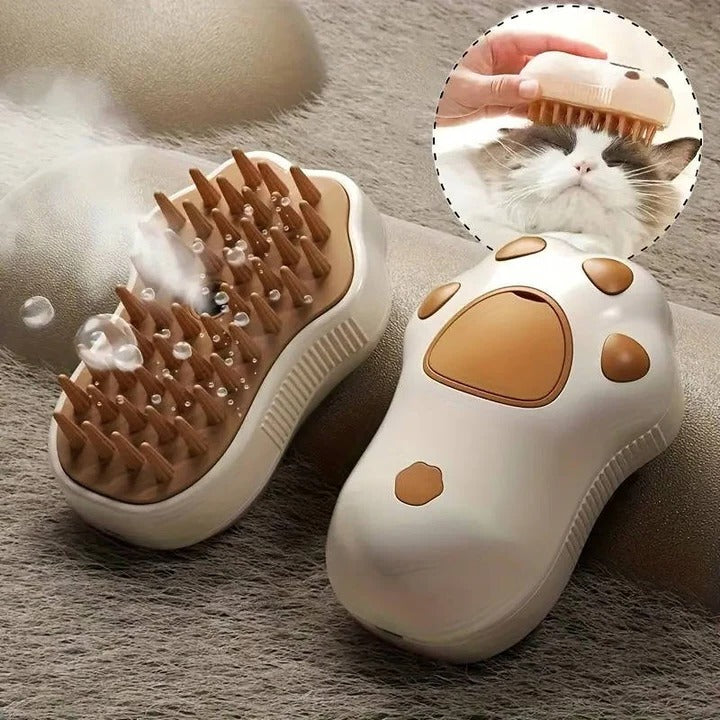 Steam Pet Grooming Brush for Dogs - Professional Quality, Effortless De-Shedding & Cleaning Tool for All Dog Breeds