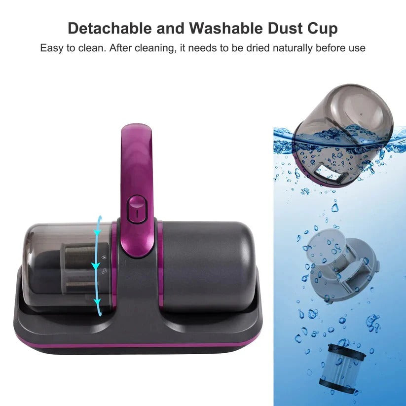 Cordless UV Vacuum Cleaner - Dual Speed for Mattress & Sofa Care - Powerful UV Sanitization