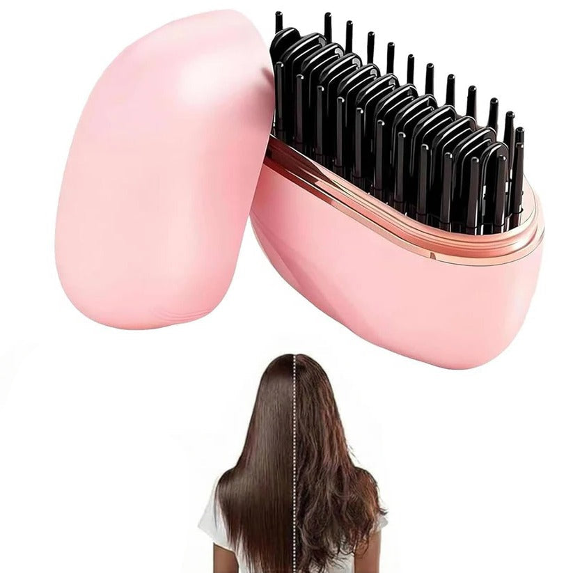 Portable Cordless Heated Straightening Comb - USB Rechargeable Hair Styling Tool for Effortless Smoothness