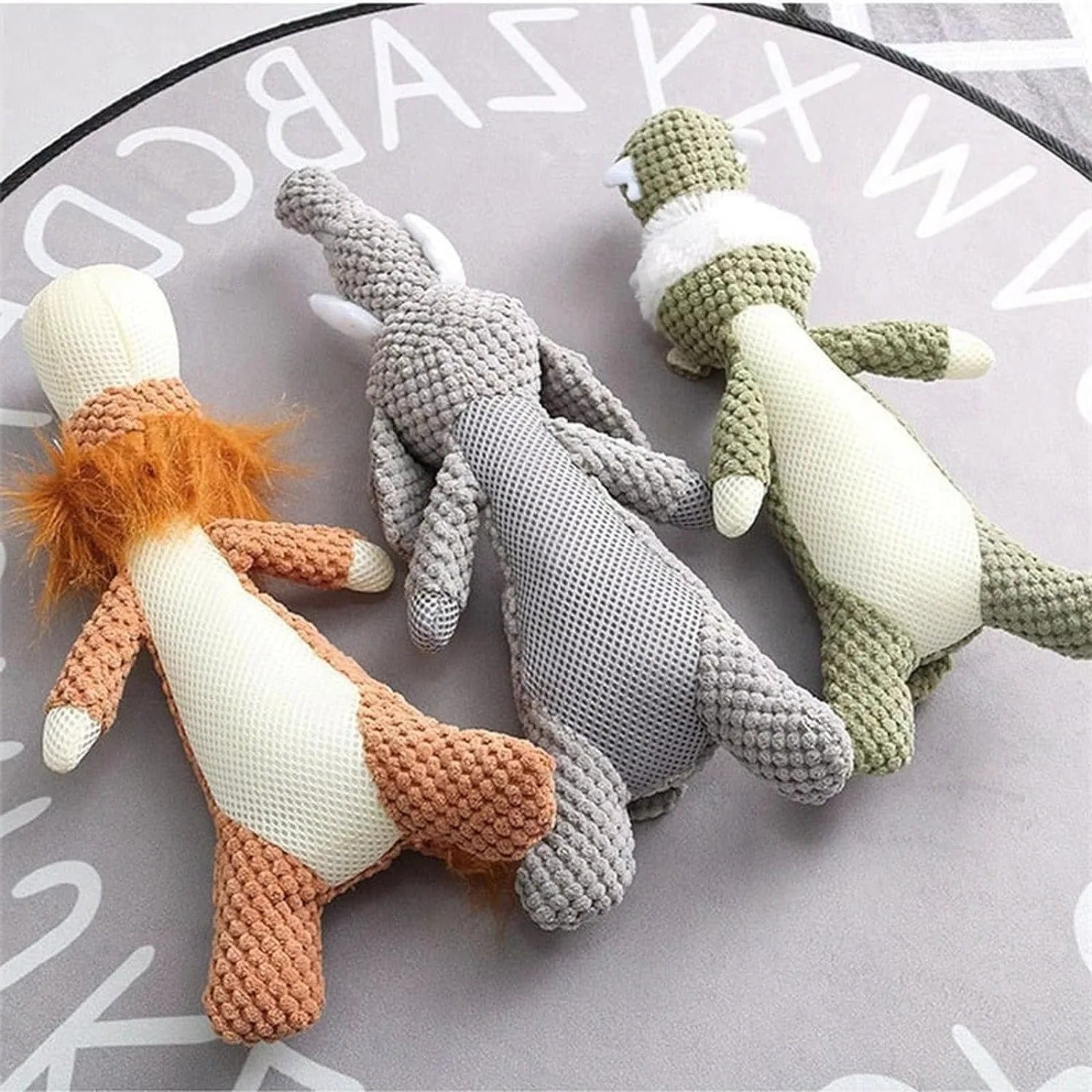 Interactive Plush Dog Toy with Squeaker - Perfect for Indoor Play & Fetch Fun