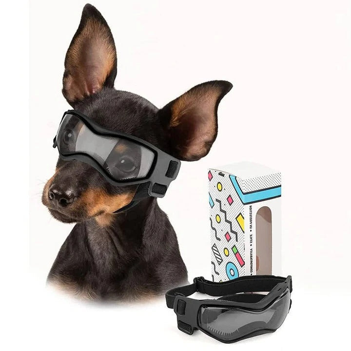 Adjustable Ventilated Dog Goggles - UV Protection & Comfort Fit for Pets