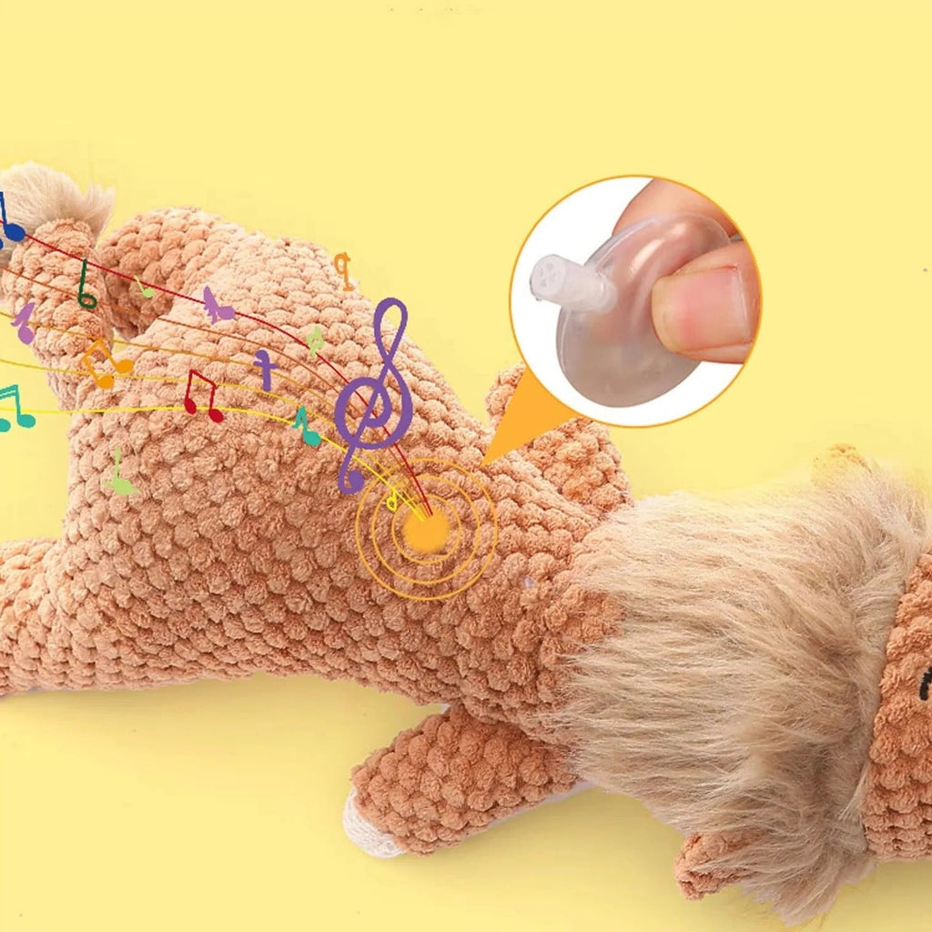 Interactive Plush Dog Toy with Squeaker - Perfect for Indoor Play & Fetch Fun