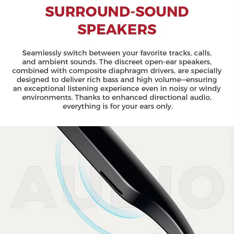 Smart Glasses with Integrated Video Camera & Bluetooth Audio - Stylish Wearable Tech for Hands-Free Recording & Streaming