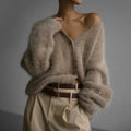 Luxurious Soft Cashmere Women's Sweater - Classic Round Neck Winter Knitwear for Ultimate Comfort