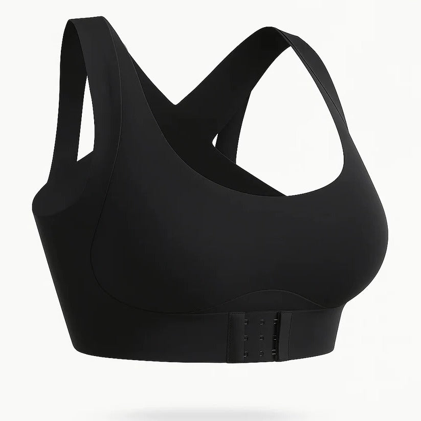 Full Coverage Wireless Sports Bra with Posture Support | Breathable Yoga Design for Ultimate Comfort & Performance