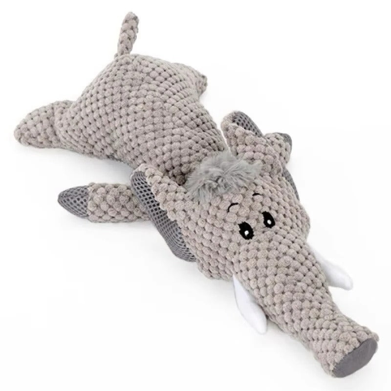 Interactive Plush Dog Toy with Squeaker - Perfect for Indoor Play & Fetch Fun