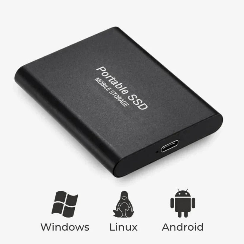 High-Speed Portable External SSD with USB 3.2 - Fast Storage Solution for Photos, Videos & Files