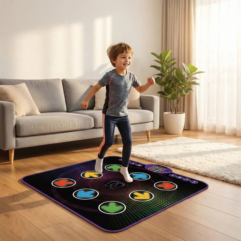 Bluetooth Dance Mat for Kids - Light-Up Electronic Music Game Pad with Interactive Features