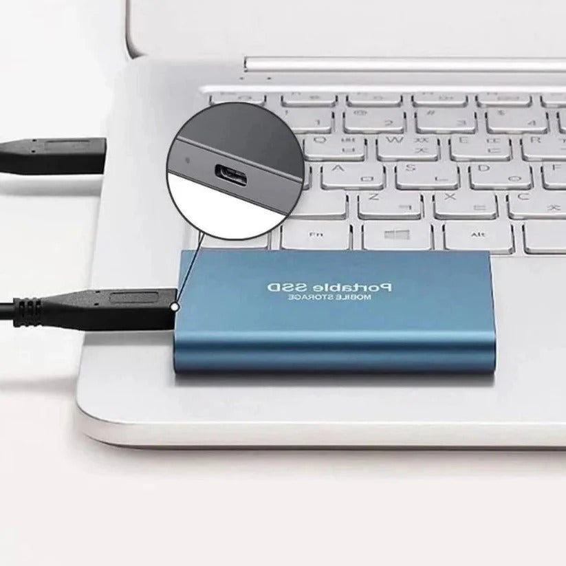 High-Speed Portable External SSD with USB 3.2 - Fast Storage Solution for Photos, Videos & Files