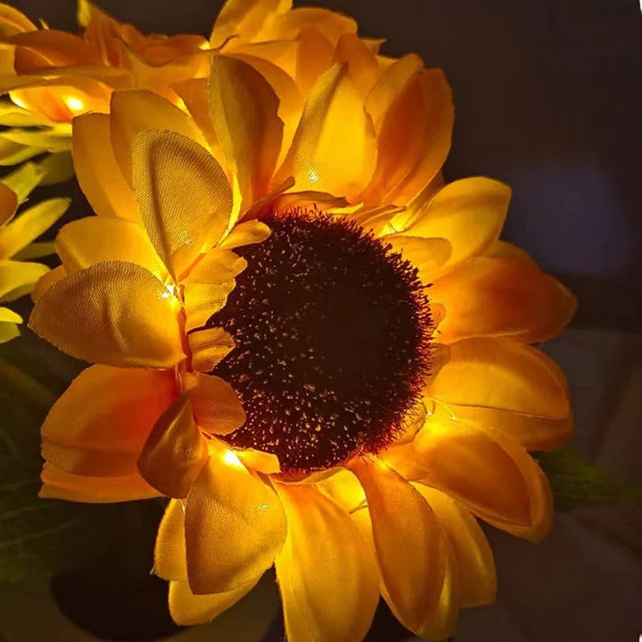 USB Rechargeable Adjustable LED Sunflower Lamp - Perfect for Home Decor & Night Lighting