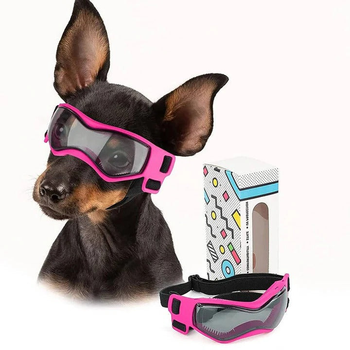 Adjustable Ventilated Dog Goggles - UV Protection & Comfort Fit for Pets