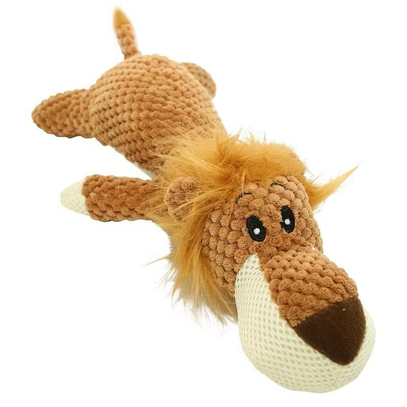 Interactive Plush Dog Toy with Squeaker - Perfect for Indoor Play & Fetch Fun
