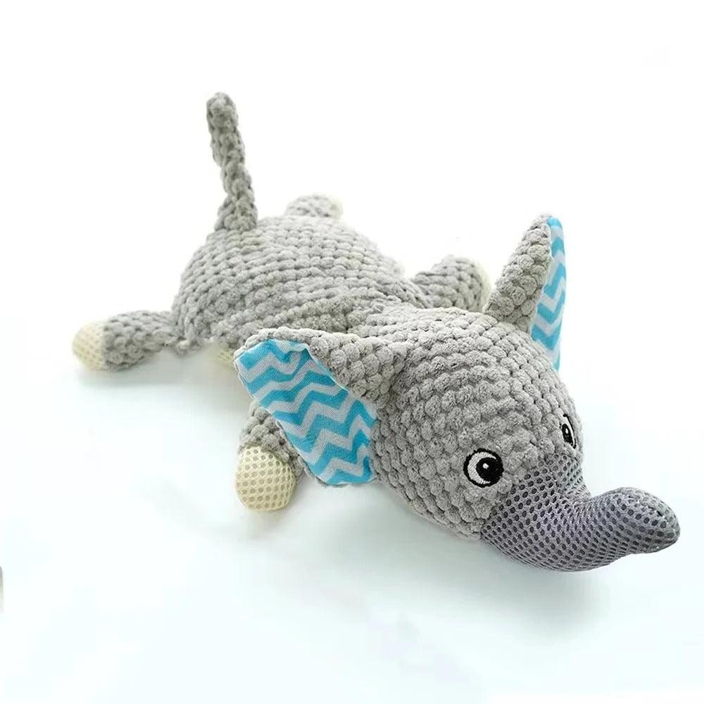 Interactive Plush Dog Toy with Squeaker - Perfect for Indoor Play & Fetch Fun