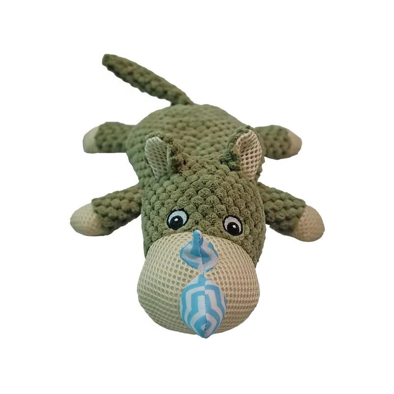 Interactive Plush Dog Toy with Squeaker - Perfect for Indoor Play & Fetch Fun