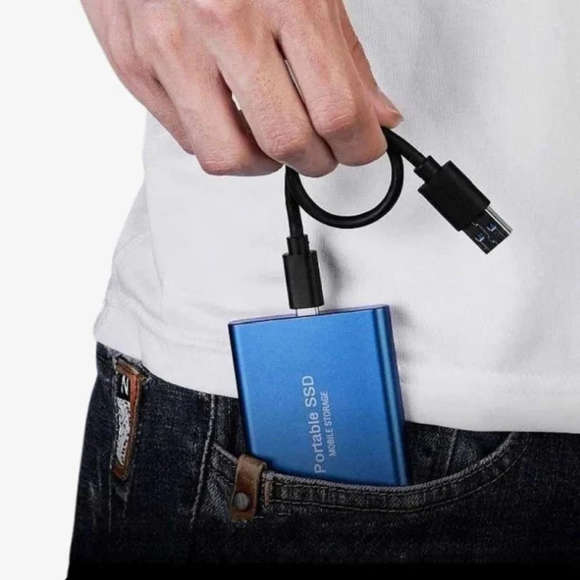 High-Speed Portable External SSD with USB 3.2 - Fast Storage Solution for Photos, Videos & Files