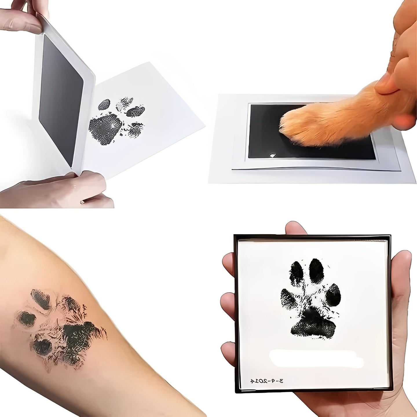 Dog Paw Print Impression Kit - Create Lasting Memories with Easy-to-Use Pet Keepsake Kit