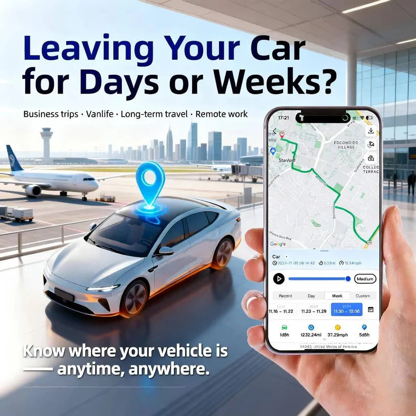 Real-Time Wireless GPS Vehicle Tracker with IoT SIM, Geo-Fencing, and Instant Alerts - Perfect for Fleet Management & Personal Security