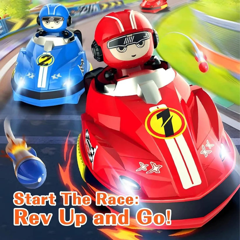 2-Pack Remote Control Bumper Cars for Kids with Eject Feature - Fun & Exciting RC Toy Set