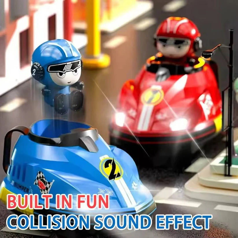 2-Pack Remote Control Bumper Cars for Kids with Eject Feature - Fun & Exciting RC Toy Set