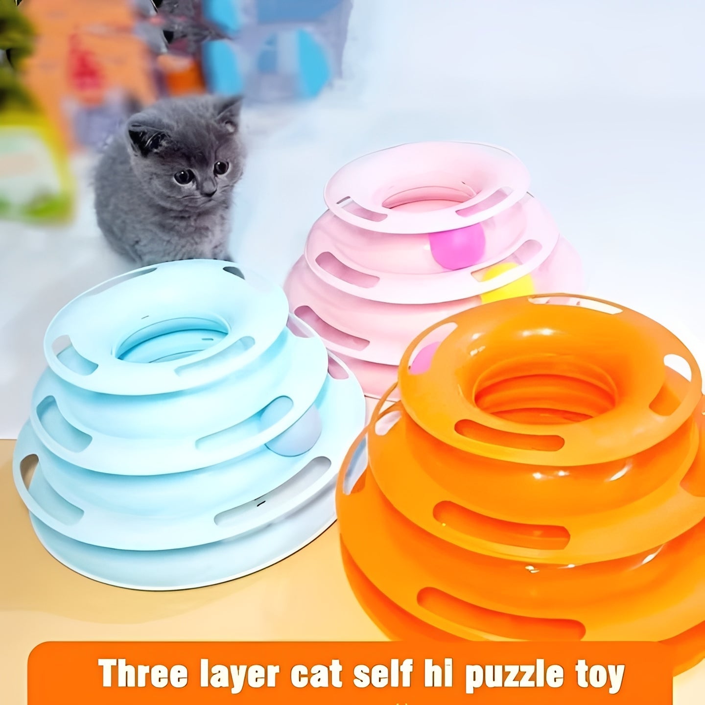 Interactive Cat Toy Set - Engaging Toys for Active Play & Mental Stimulation