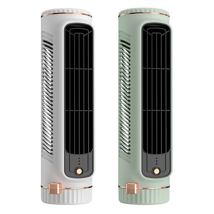Sleek Bladeless Tower Fan - Modern Portable Cooling Solution for Home & Office