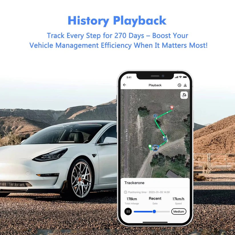 Real-Time Wireless GPS Vehicle Tracker with IoT SIM, Geo-Fencing, and Instant Alerts - Perfect for Fleet Management & Personal Security