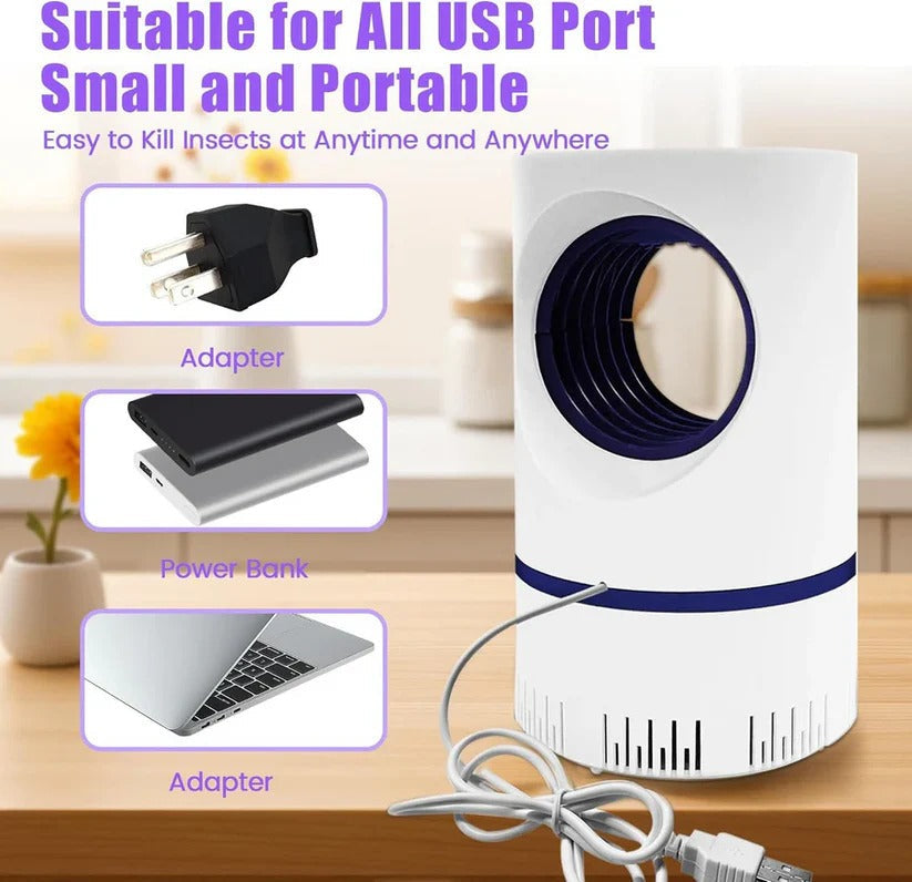 Electric UV Mosquito Trap Lamp - Effective Indoor & Outdoor Insect Zapper for Home & Garden