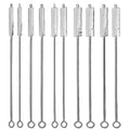 10-Piece Reusable Straw Cleaning Brush Set - Eco-Friendly Cleaning Tools for Stainless Steel, Silicone, and Glass Straws